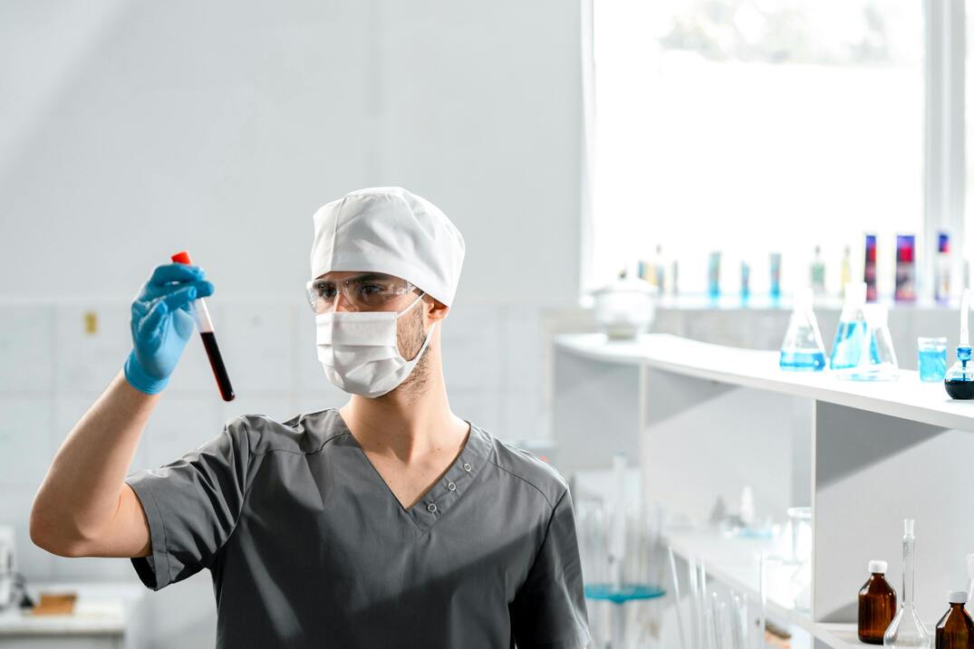 laboratory man